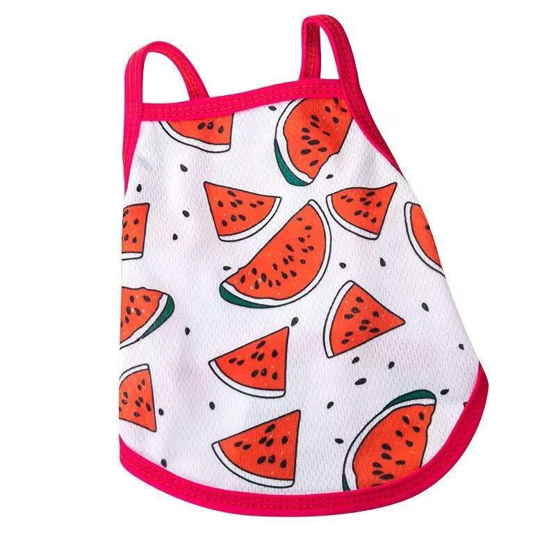 Lele Meow Pet Vest Summer Polyester Camisole-green dinosaur view 5