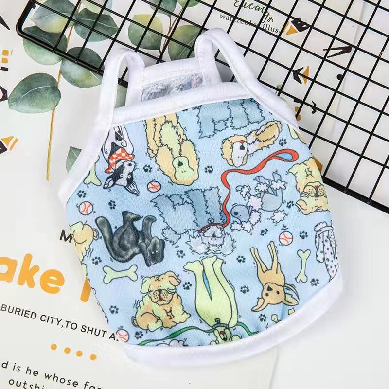 Lele Meow Pet Vest Summer Polyester Camisole-animal world — image 1
