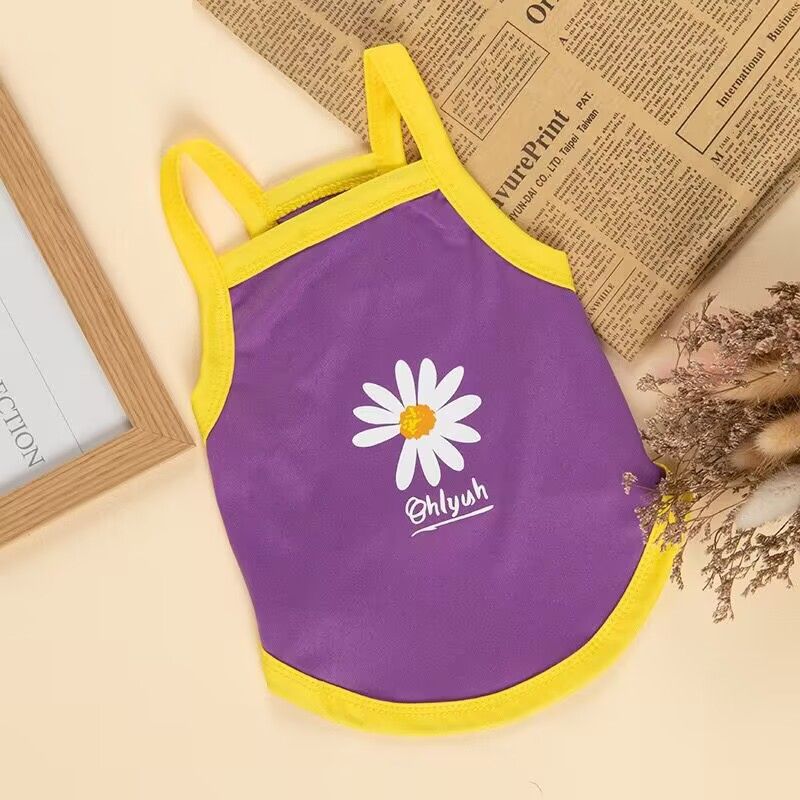 Lele Meow Pet Vest Summer Polyester Small daisy XL — image 1