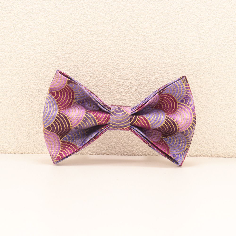 MEO GATTINO Japanese Style Purple Cloud Dog Collar Bow XS 2.0(19-32cm) — image 1