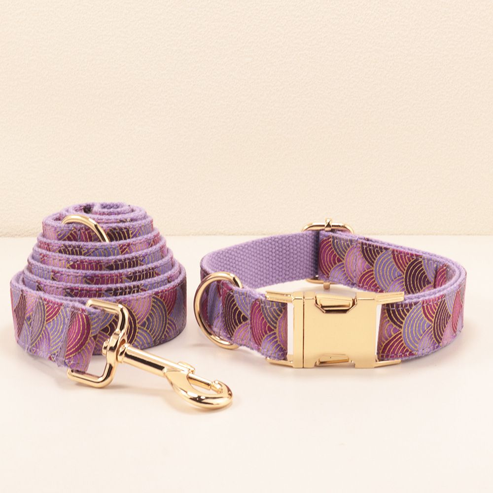 MEO GATTINO Japanese Style Purple Cloud Dog Collar Collar and rope M 2.5(29-48cm) — image 1