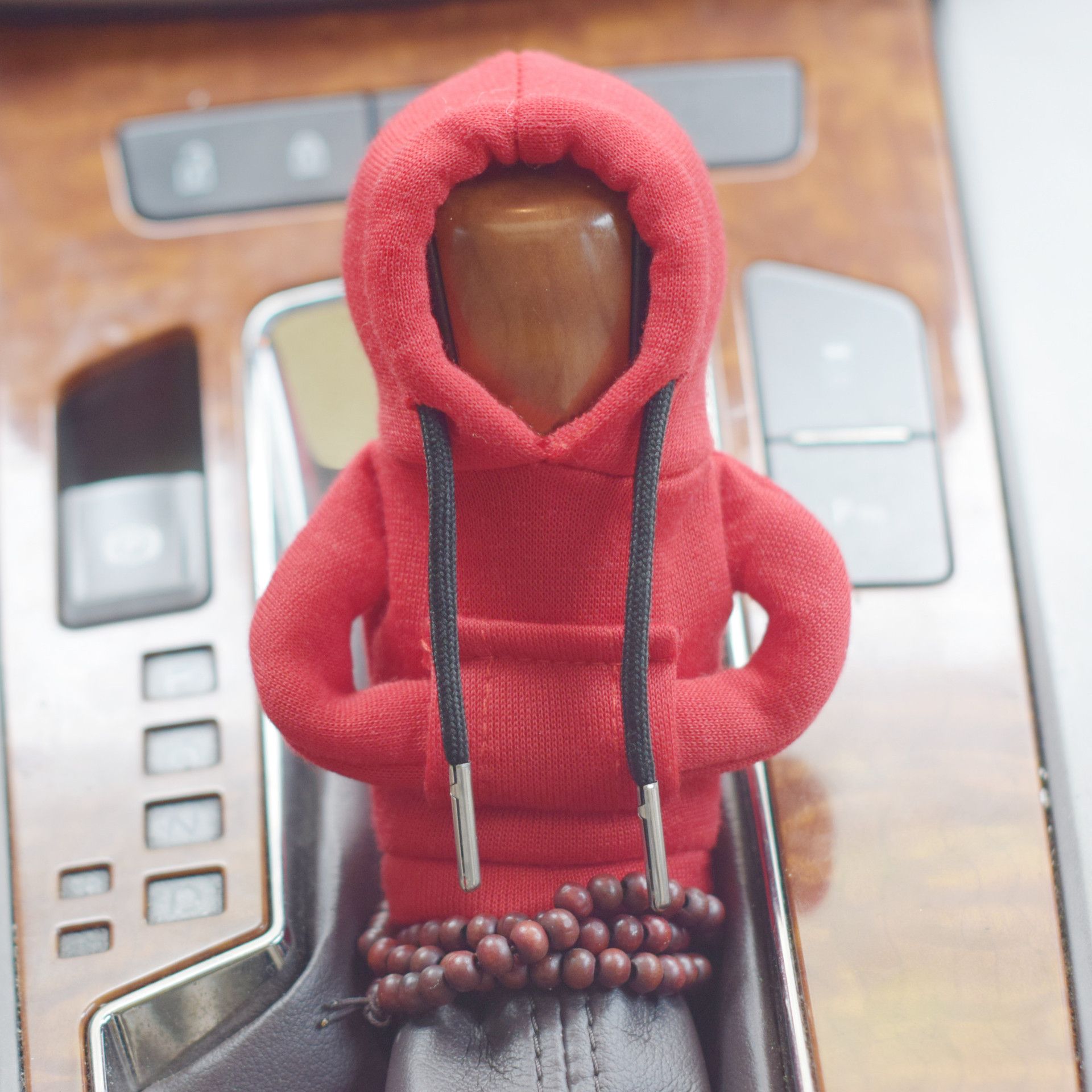 Jicheng Car Gear Shift Lever Cover Fabric Red (sports) — image 1