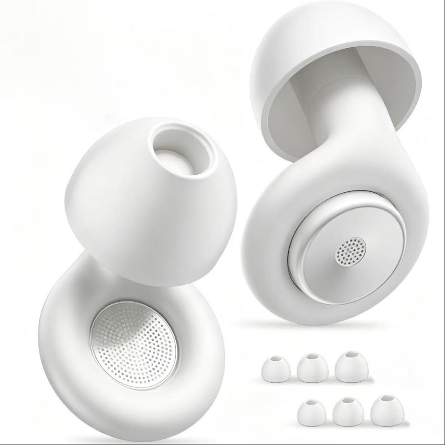 Silicone Earplugs Noise Reduction 28dB Sleep Waterproof Glossy view 5