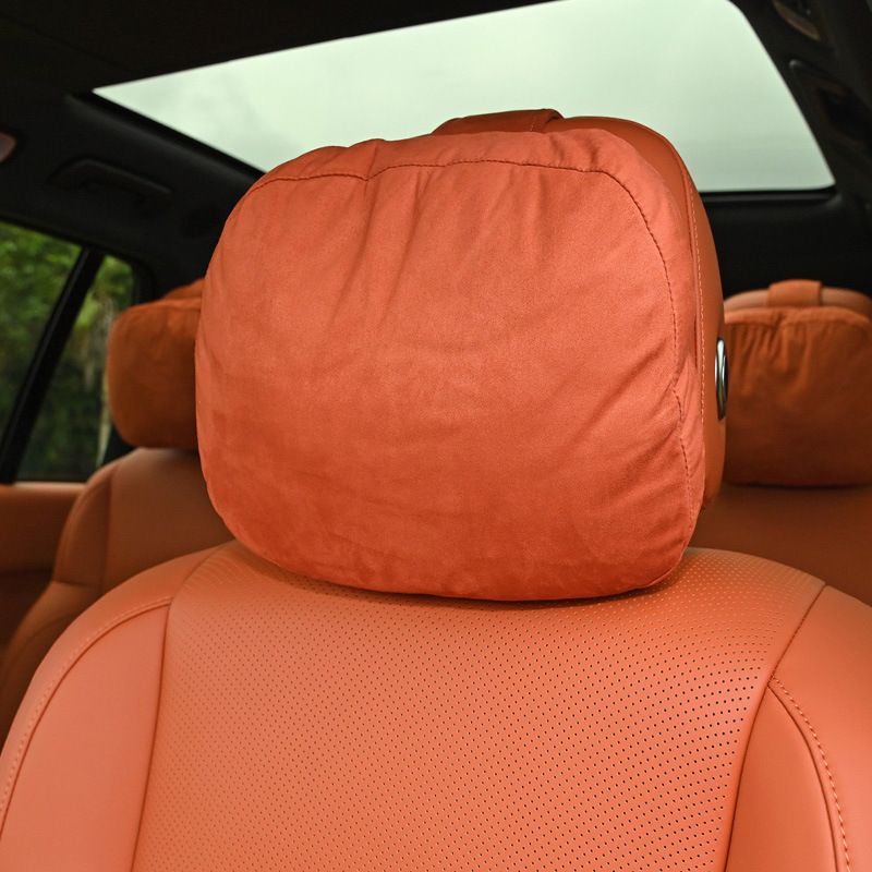 Car Headrest Suede for Mercedes Benz S Class Maybach Wangshu apricot headrest view 3
