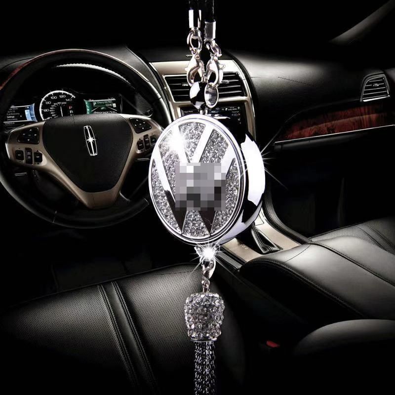 Car Perfume Pendant Car Logo Diamond Ornament Feng field view 2
