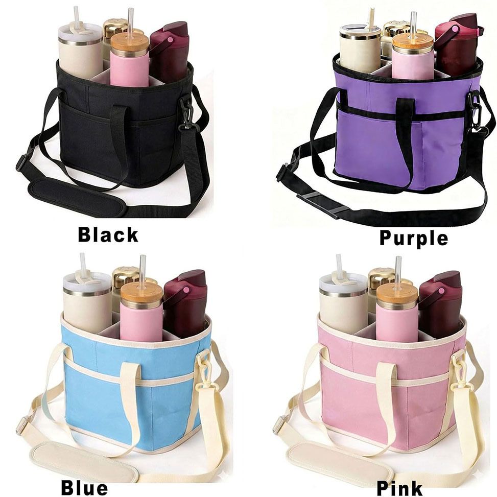No Spill Car Drink Holder Bag Pink Hard partition view 4