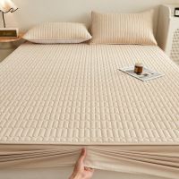 Washed Cotton Quilted Fitted Sheet Diamond view 5
