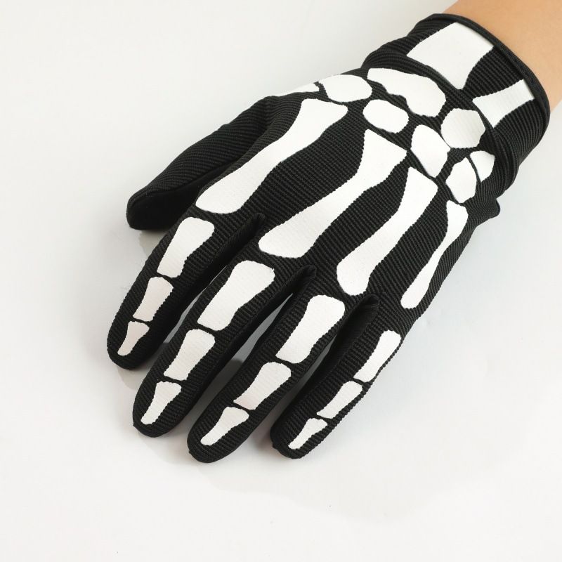 LOHAS FOX Motorcycle Gloves Touchscreen Skull Design view 4