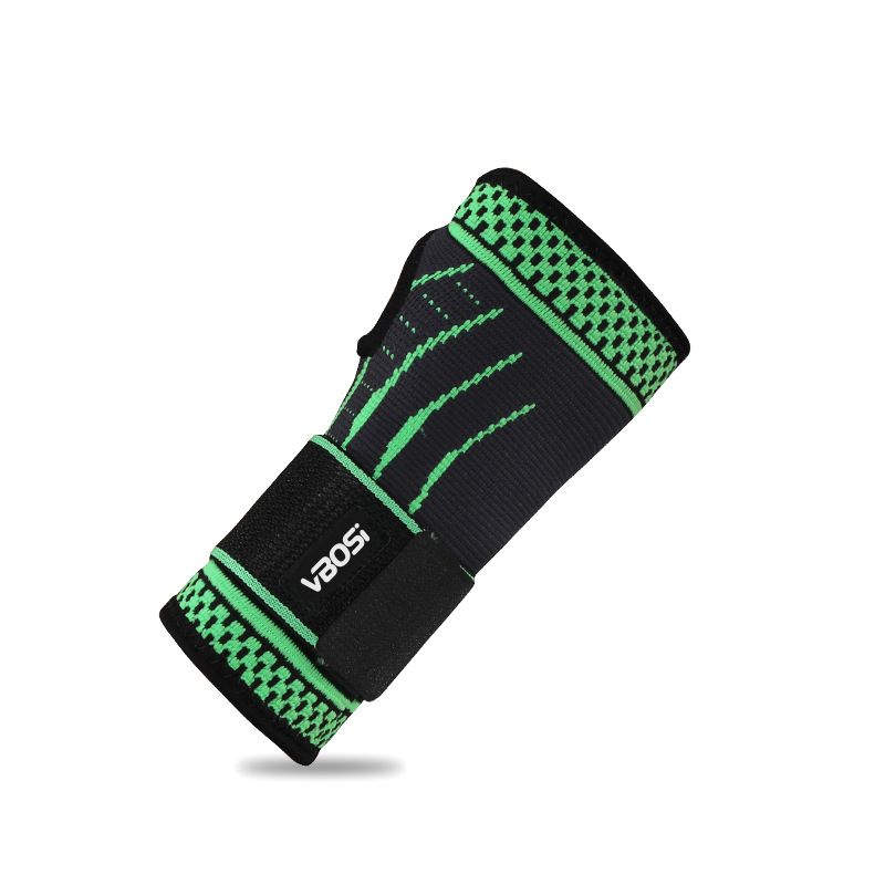 VBOSI Wrist Support Nylon Fitness Sports Protection Green (single pack) M