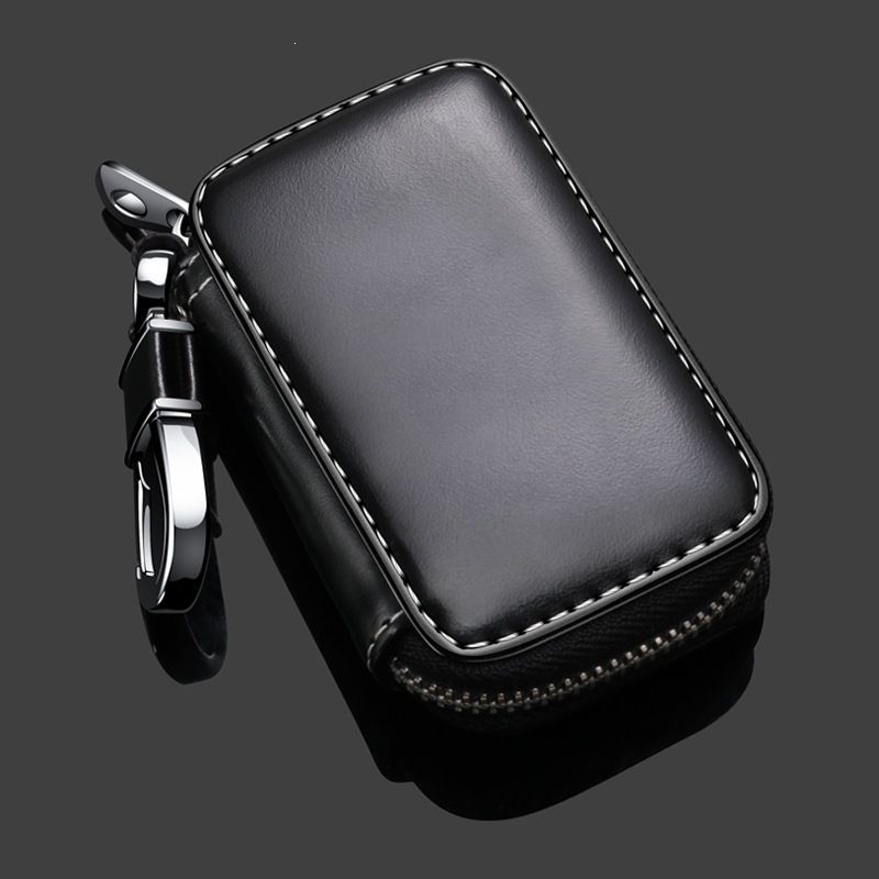 Ning zhi Car Key Case PU Black Universal Without car logo view 6