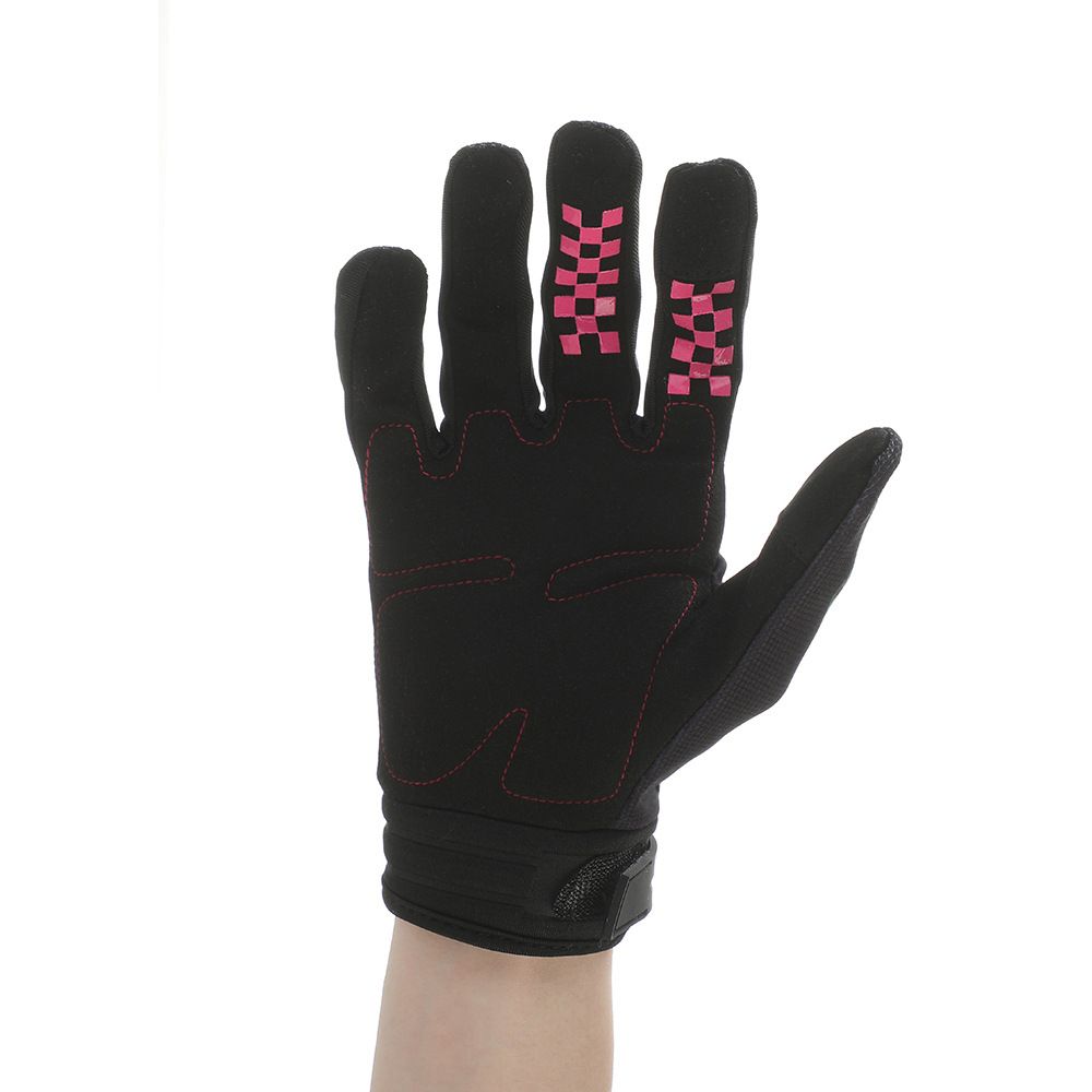 LOHAS FOX Skeleton Rose Motorcycle Gloves Leopard print private label view 5