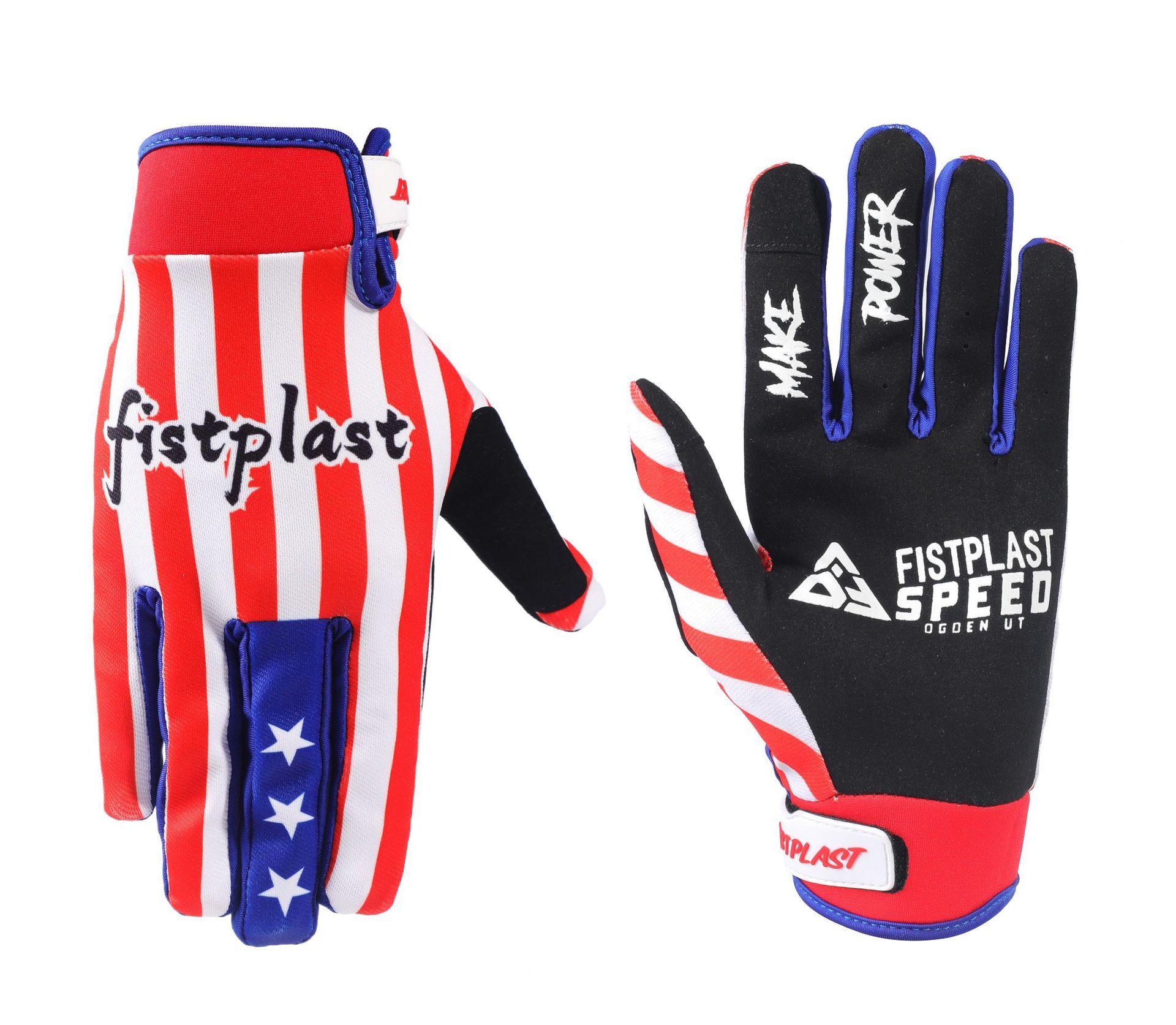 LOHAS FOX Skeleton Rose Motorcycle Gloves Flag private label