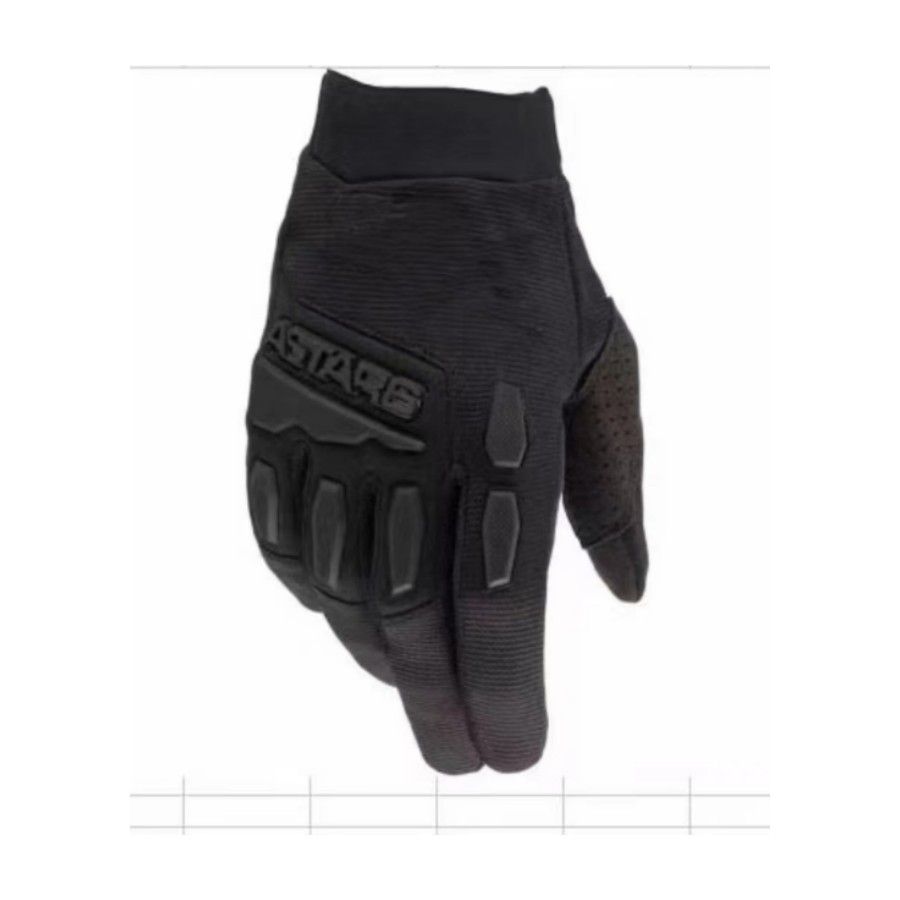 Lohas Fox Bicycle Gloves Nylon Long Finger A white and blue logo M view 3