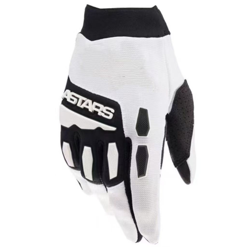 Lohas Fox Bicycle Gloves Nylon Long Finger A white black logo M