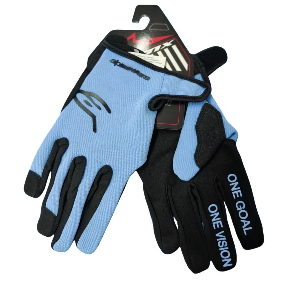 Lohas Fox Bicycle Gloves Nylon Long Finger 24 light blue M