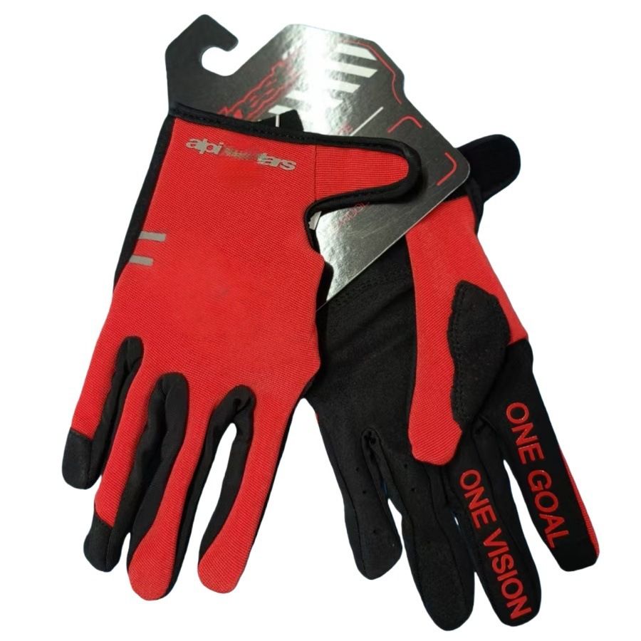 Lohas Fox Bicycle Gloves Nylon Long Finger 24a red M