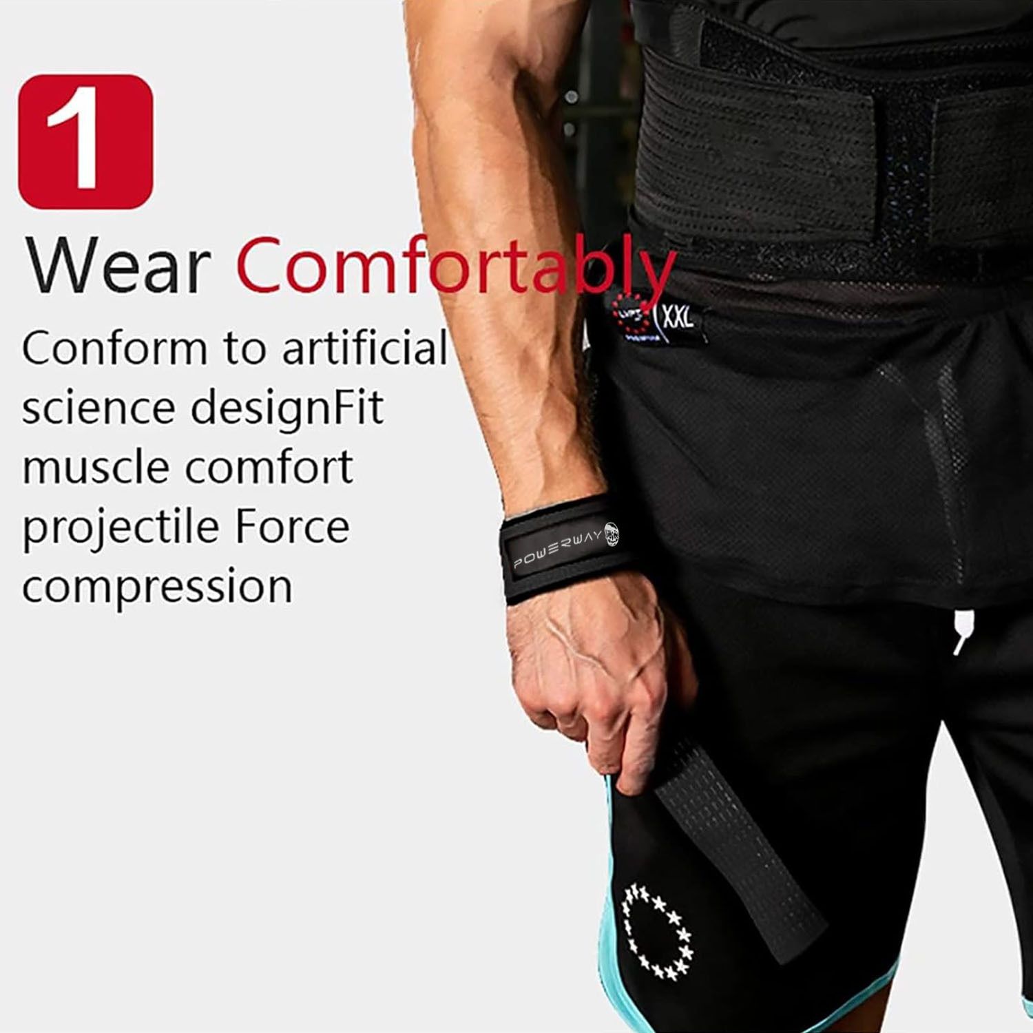 Deadlift Wrist Lifting Straps 2Pc Neoprene Cushion Rose Red view 5