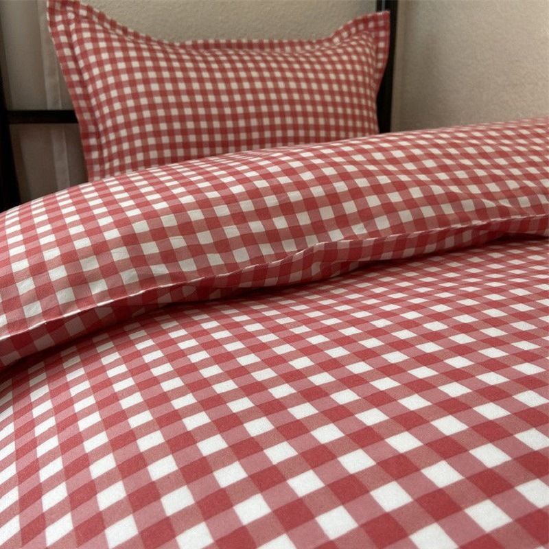 Duo Duo Quilt Cover Twill Geometric Pattern Apple blossom 1.5x 2.1 m quilt cover view 4
