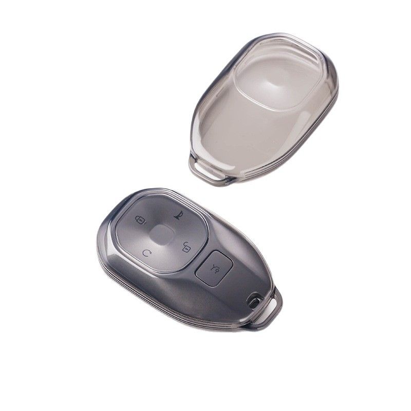 Trumpchi Gs4 Key Case Tpu Transparent Type c-transparent black [single key cover] view 3