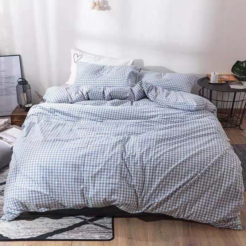 Duoxiao Quilt Cover 1.5x2.1m Apple Blossom Azure blue floral 2.3 x3.0 m bed sheet view 3