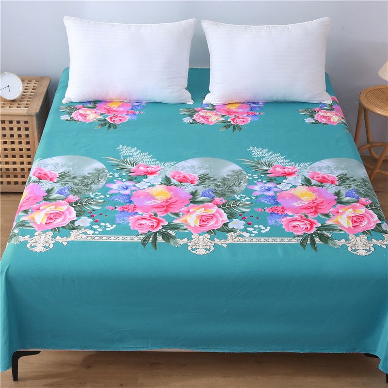 Duoxiao Quilt Cover 1.5x2.1m Twill Pink Grid Red striped flower 1.5 x2.1 m view 2