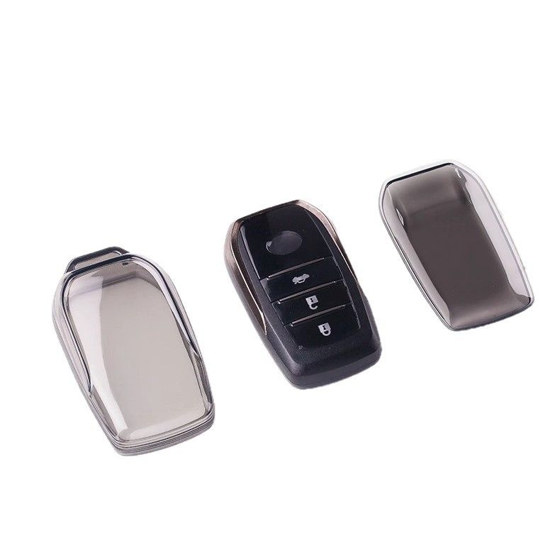 Toyota Camry 2024-2026 Key Cover TPU Transparent Black Type b - transparent view 3