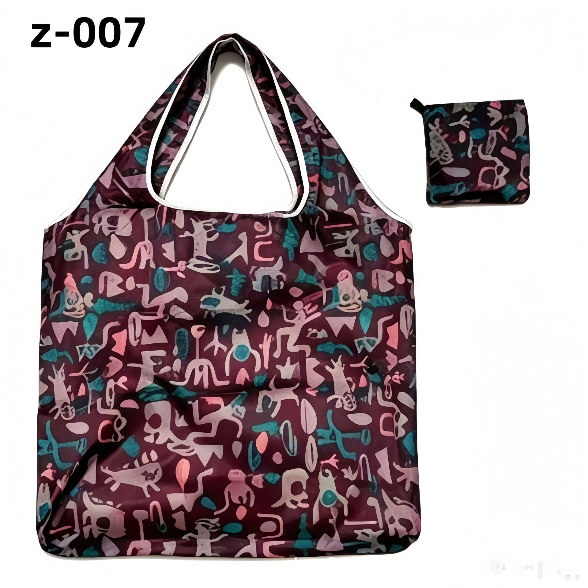 Foldable Polyester Shopping Bag Large Capacity Z-007