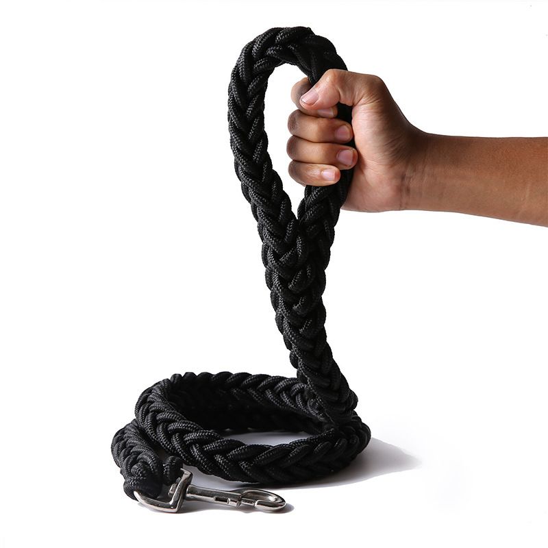 Nylon Dog Leash 8 Strand Braided Pet Walking Rope Army green M-rope length view 6