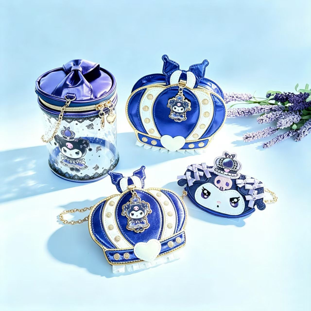 Hui Mei Xing Round Transparent Storage Bag Black view 3