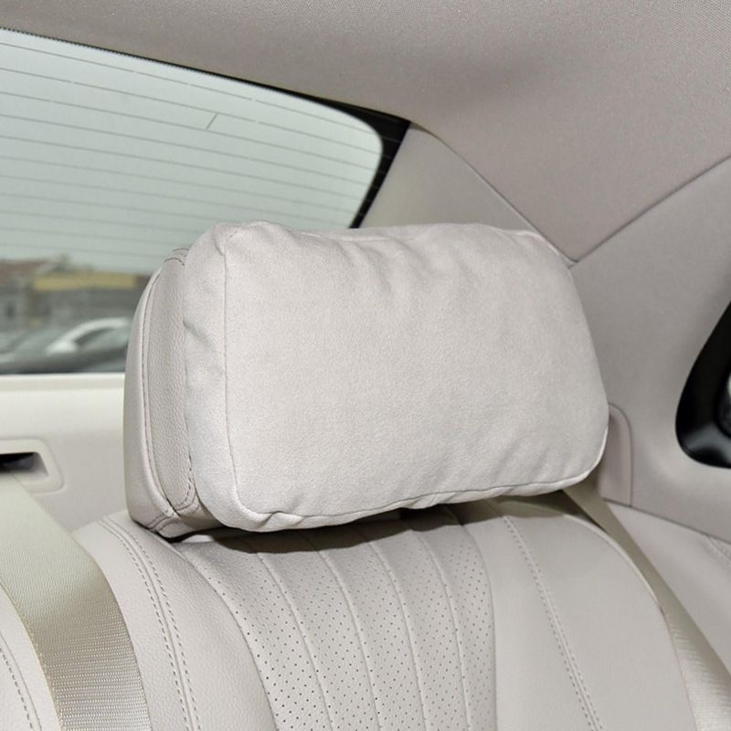 Rear Headrest Mercedes Benz E C GLC GLE GLS Microfiber Off-white new e-class view 5