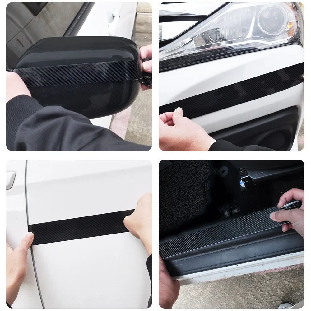 Car Door Protection Strip Wu dayi Carbon Fiber 3x3m Thickened transparent view 5
