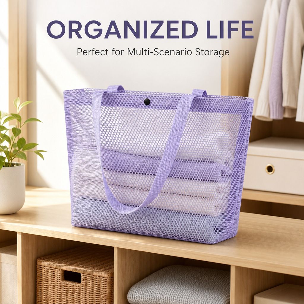 Jinmiao Mesh Storage Bag Large Capacity view 4