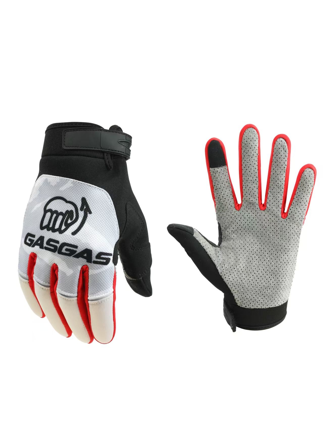 Gas Bicycle Gloves Nylon Thin Outdoor New white XL