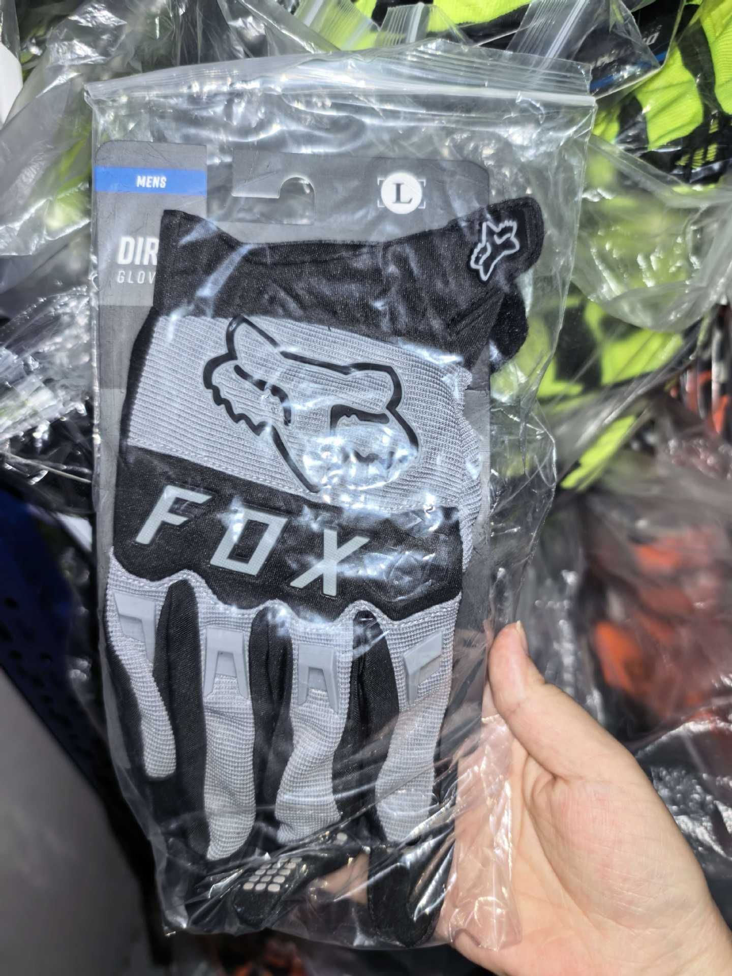 Motorcycle Gloves Nylon MTB Full Finger L