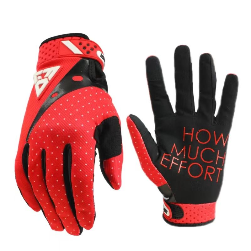 Fistplast Nylon Off Road Motorcycle Mountain Bike Gloves Red S