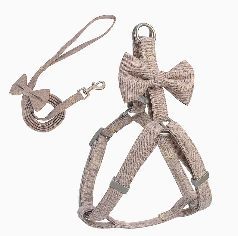 Zichen Dog Leash Harness Set Polyester Small Medium Brown suit M(recommended — image 1