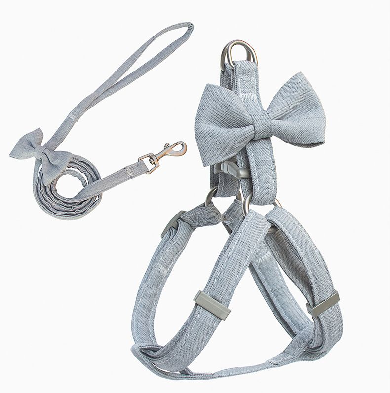 Zichen Dog Leash Harness Set Polyester Small Medium Gray suit S(recommended — image 1