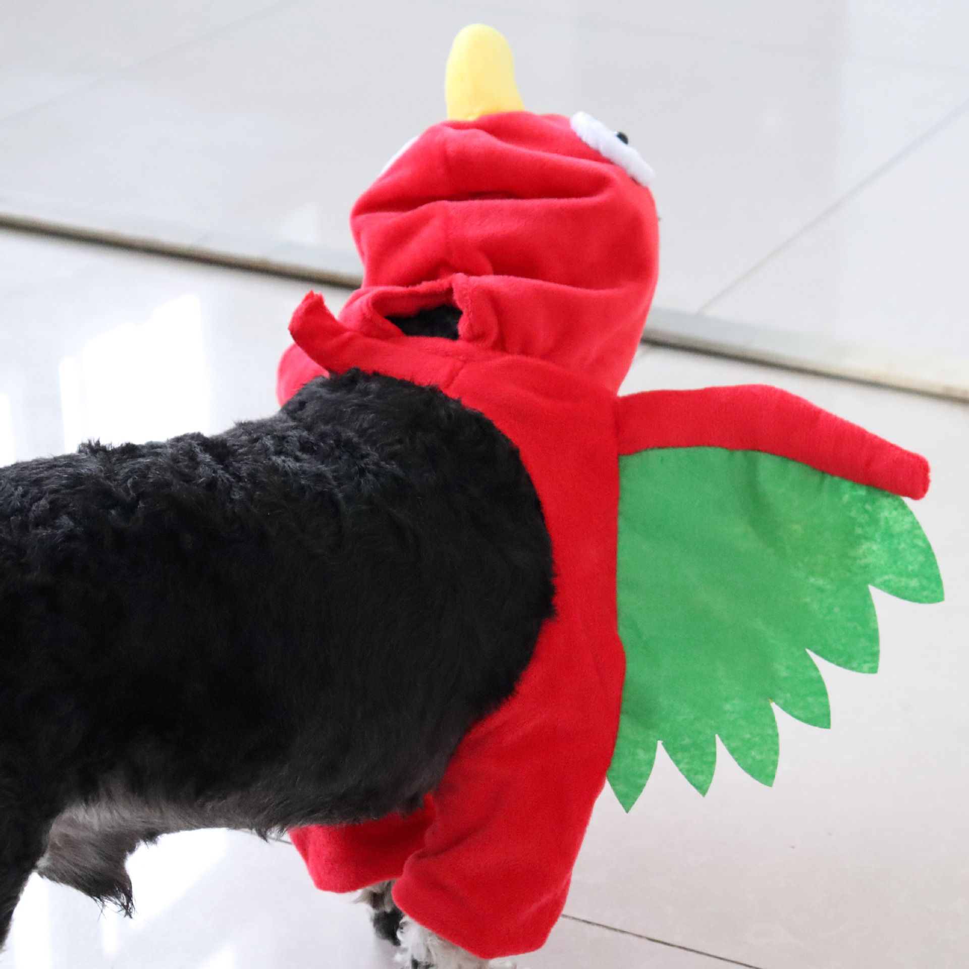 AMOOR Funny Turkey Pet Costume Red view 5