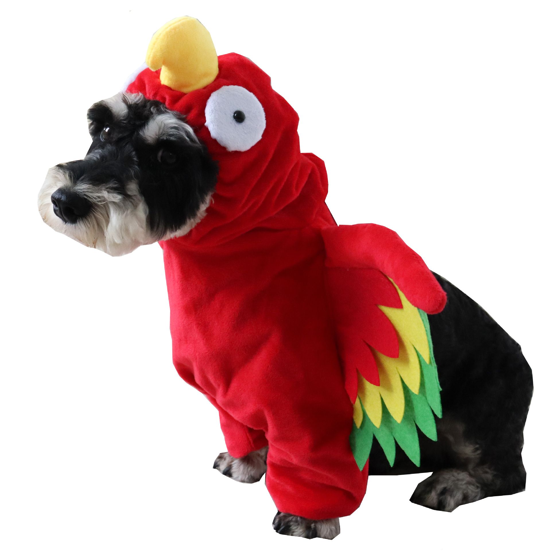 AMOOR Funny Turkey Pet Costume Red L view 3