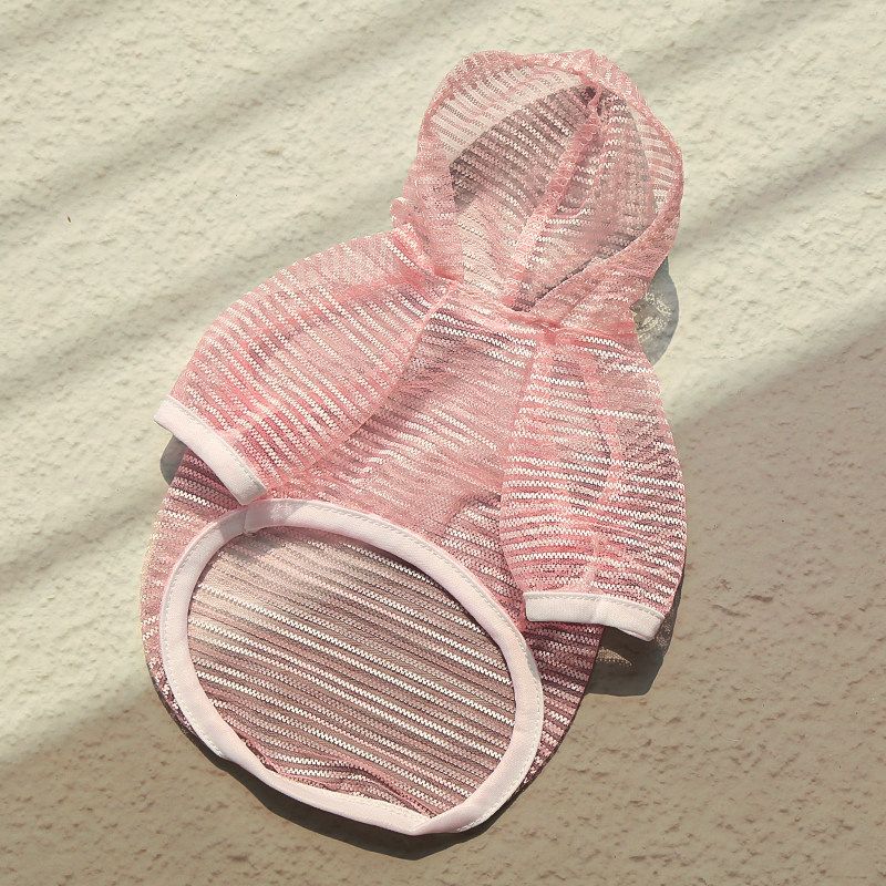 Breathable Pet Vest Hoodie for Dogs Cats 008D Tender Pink Mesh (Sun — image 1
