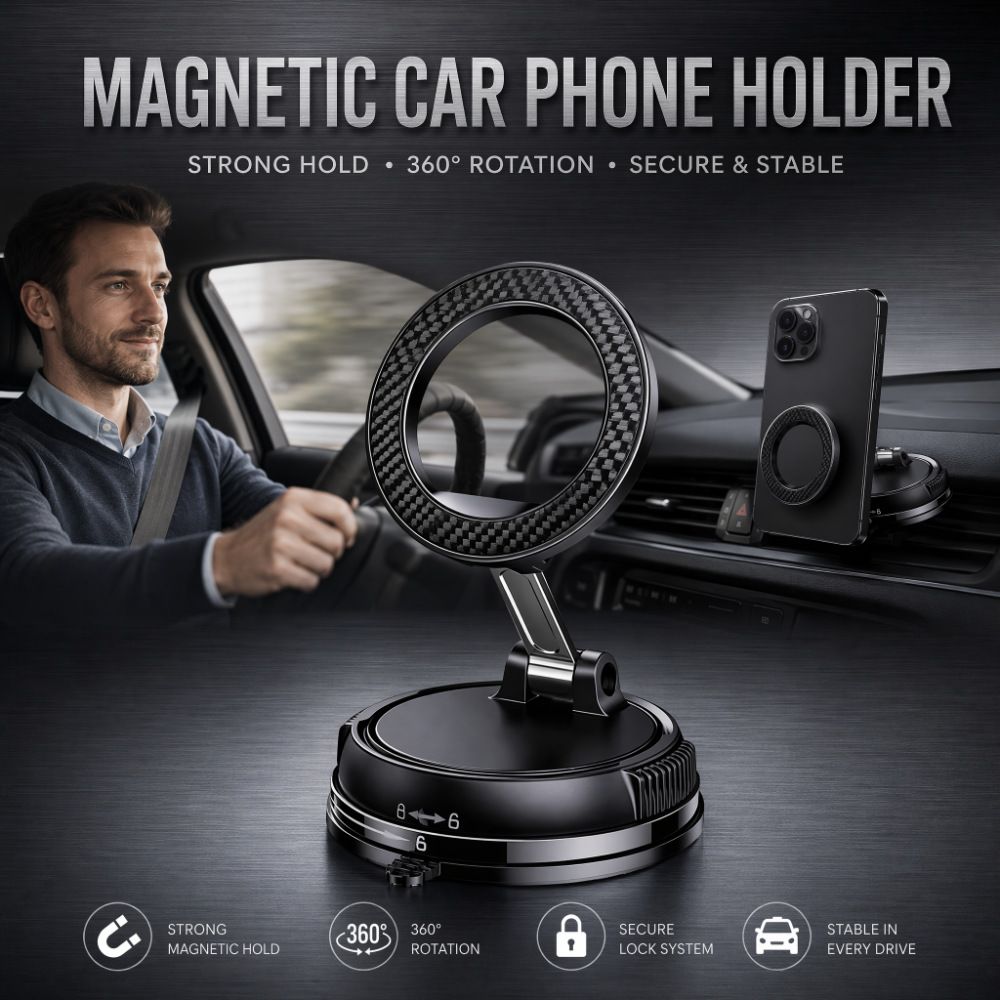 Car Phone Holder Vacuum Suction 360 Rotation view 4