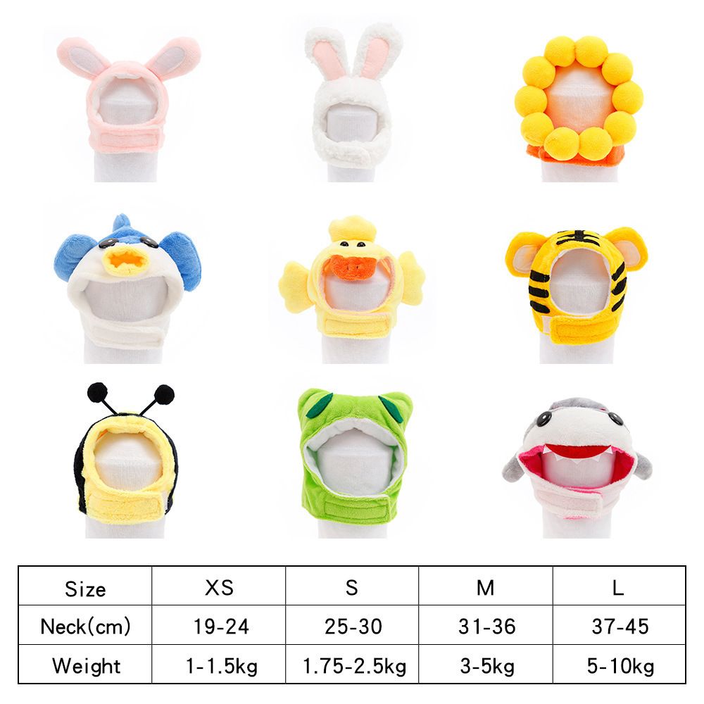 Cotton Paw Pet Hat Cartoon Rabbit Headgear for Cats Dogs Frog M view 2