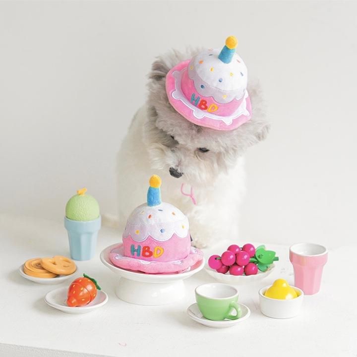 Pet Birthday Hat Cartoon Dog Cat Photo Accessory birthday hat One Size view 3