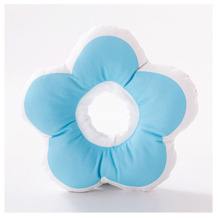 Flower Pet Elizabethan Collar Waterproof Cotton Paw Home S Sky Blue — image 1