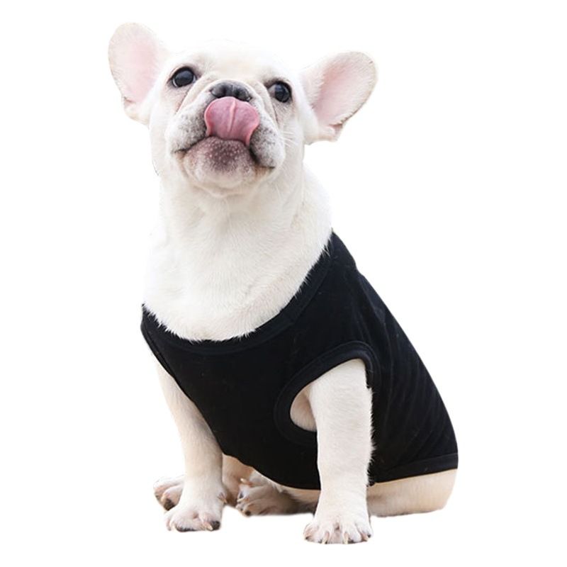 Cotton Pet Vest Dog Cat Clothing Small Large Pure cotton vest pure gray 2XL view 2