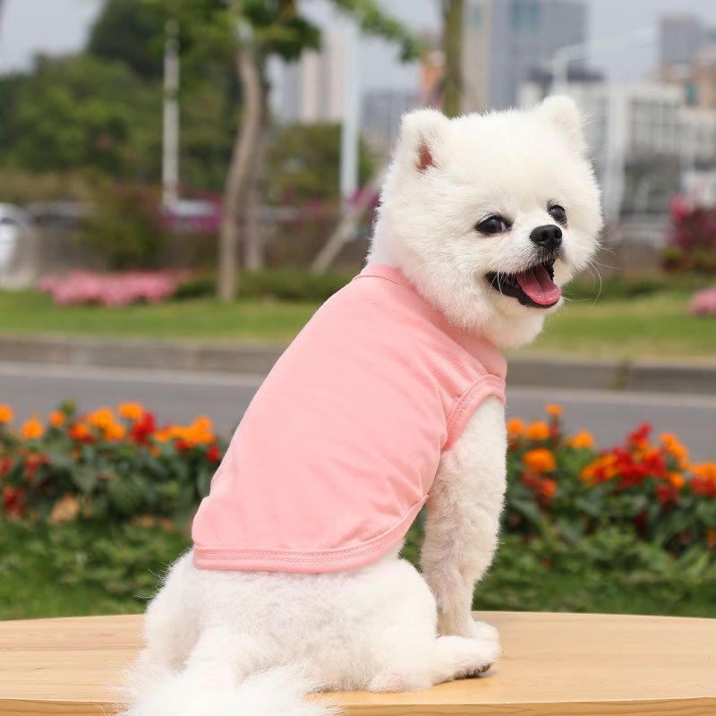 Cotton Pet Vest Clothing for Dogs and Cats by shine Pure cotton vest pure — image 1