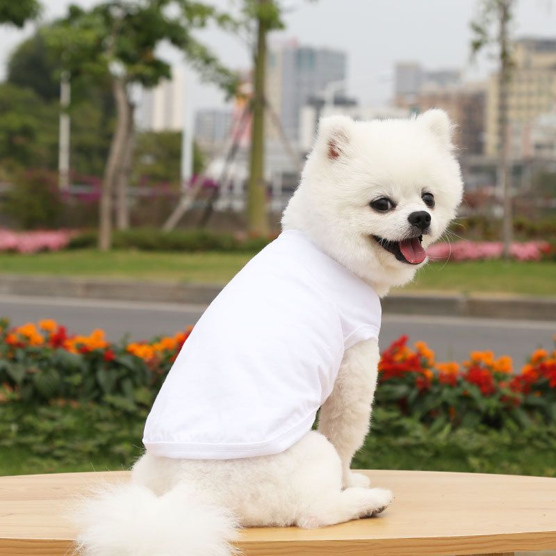 Cotton Pet Vest Clothing for Dogs and Cats by shine Pure cotton vest pure — image 1