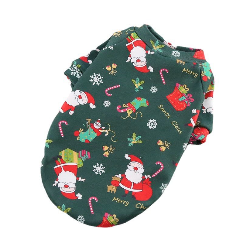 Pet Sweatshirt Christmas Print Fleece Lined Dog Cat Two-legged composite view 6