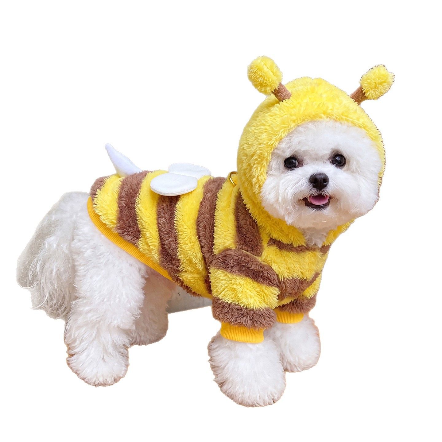 AMOOR Dog Bee Costume Hoodie Wings Beekeeping Suit XS view 5