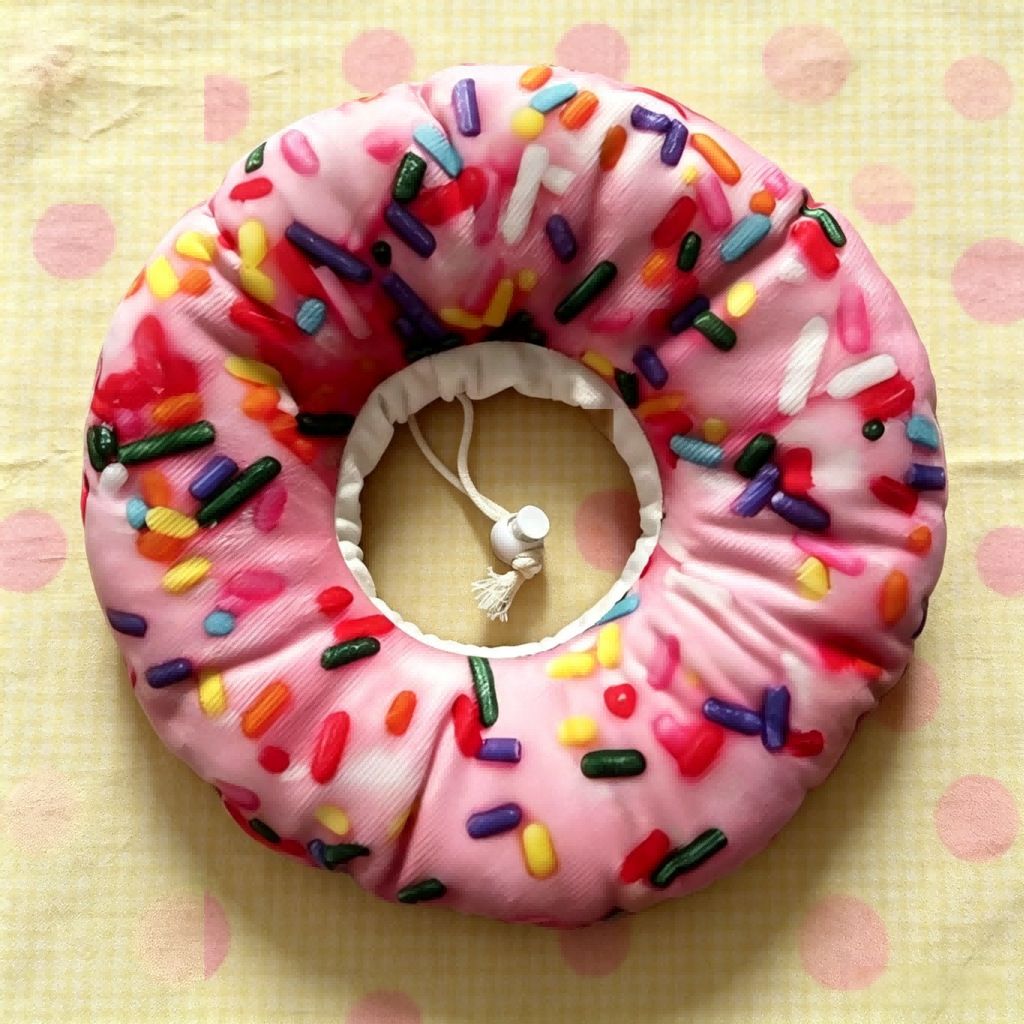 Amoor Pet Elizabethan Collars Pizza Donut Toast L Dessert three-piece set view 5